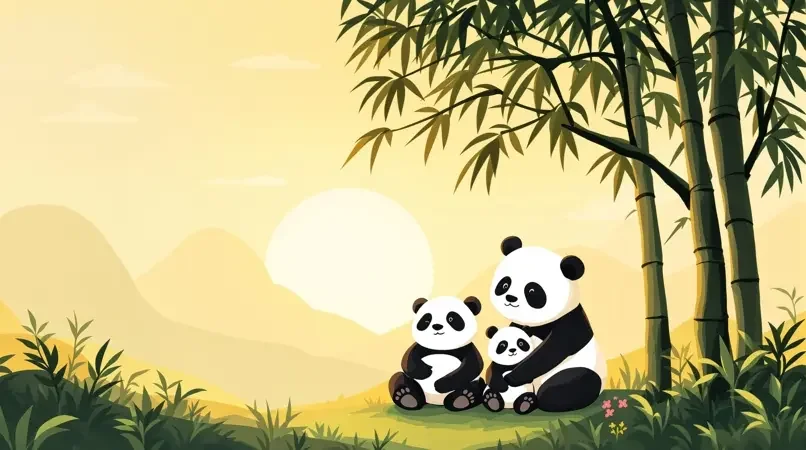 伊人影视 品牌故事 伊人影视 品牌故事 - 熊猫一家温馨相伴